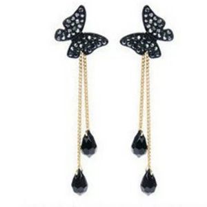 Bohemian Style Butterfly Rhinestone Earrings